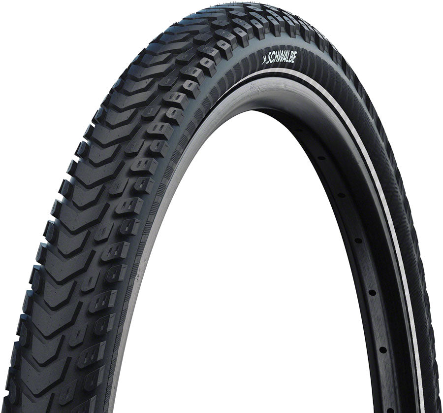 Schwalbe Marathon Mondial Pro Tire - 700 x 42 Clincher Folding BLK/Reflective Evolution Line V-Guard DoubleDefense Addix E-50