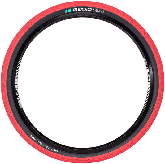 Radio Raceline Oxygen Tire - 20 x 1.6 Clincher Folding Red/Black 120 TPI