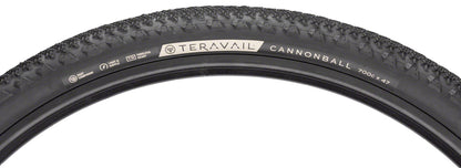 Teravail Cannonball Tire - 700 x 47 Tubeless Folding Black Light and Supple