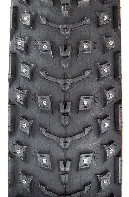 45NRTH Dillinger 5 Tire - 26 x 4.6 Tubeless Folding Tan 60 TPI 258 Concave Carbide Aluminum Studs