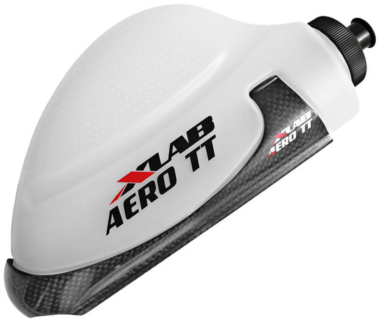 XLAB Aero TT Water Bottle Cage System - Clear Bottle Gloss Black Cage