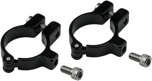 Velo Orange Hinged Water Bottle Cage Clamps - 28.6mm Black