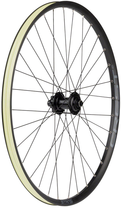 Stan's Crest S2 Front Wheel - 26" QR x 100mm 6-Bolt Black 32H