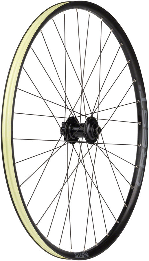 Stan's Crest S2 Front Wheel - 27.5" QR x 100mm 6-Bolt Black 32H