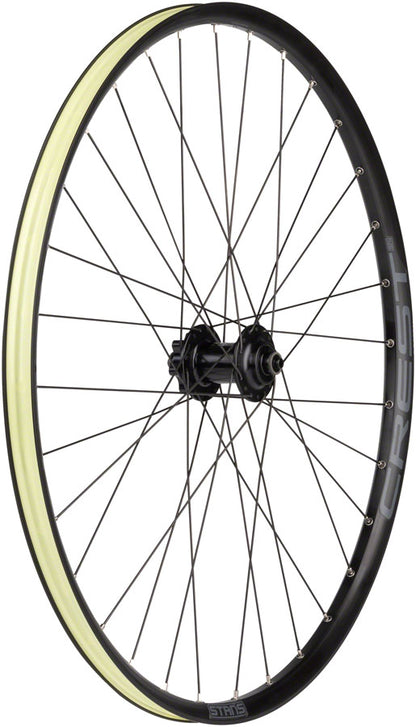 Stan's Crest S2 Front Wheel - 27.5" QR x 100mm 6-Bolt Black 32H