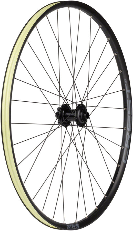 Stan's Crest S2 Front Wheel - 29" 15 x 100mm 6-Bolt Black 32H