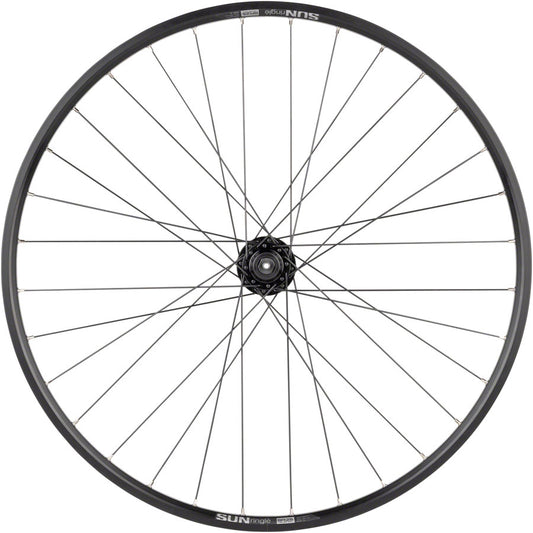 Quality Wheels Value Double Wall Series Disc Front Wheel - 27.5" QR x 100mm 6-Bolt/Rim BLK 32H