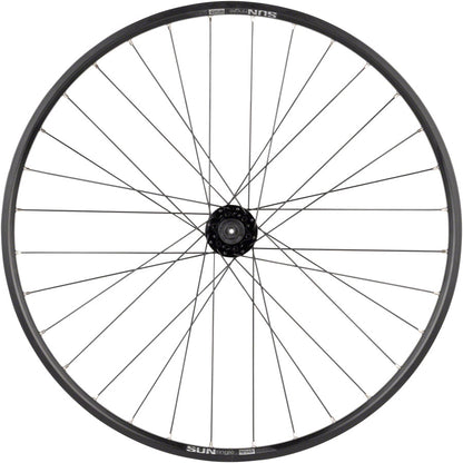 Quality Wheels Value Double Wall Series Disc Rear Wheel - 27.5" QR x 135mm 6-Bolt/Rim HG BLK 32H