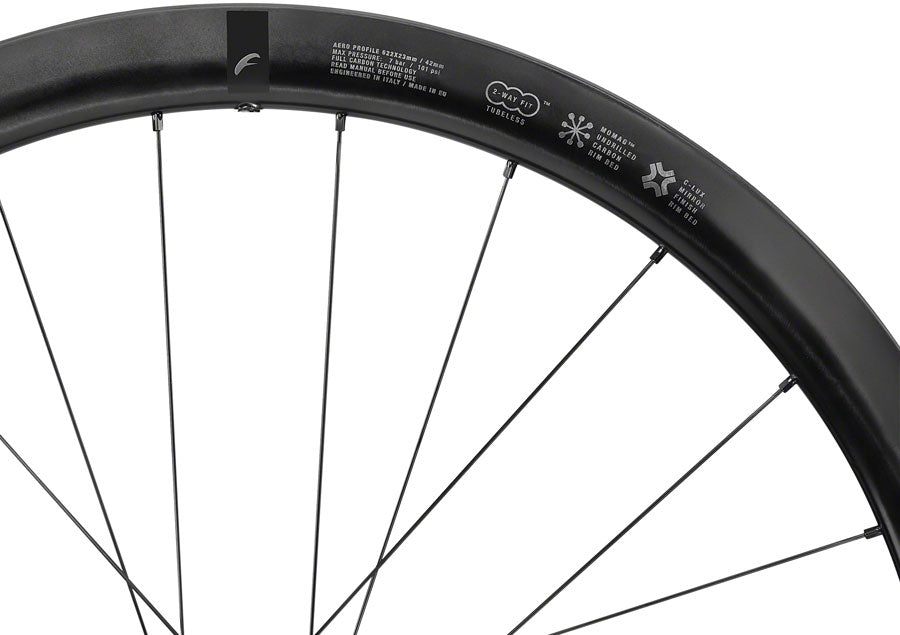 Fulcrum WIND 42 Front Wheel - 700 12 x 100mm Center-Lock Black