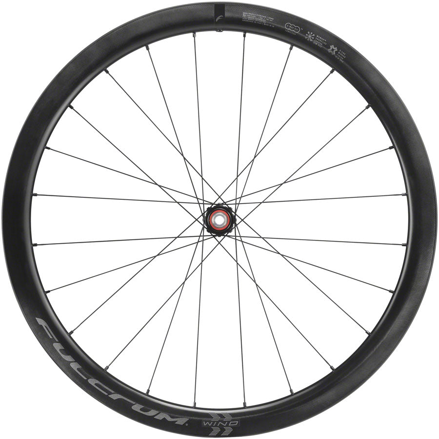 Fulcrum WIND 42 Front Wheel - 700 12 x 100mm Center-Lock Black
