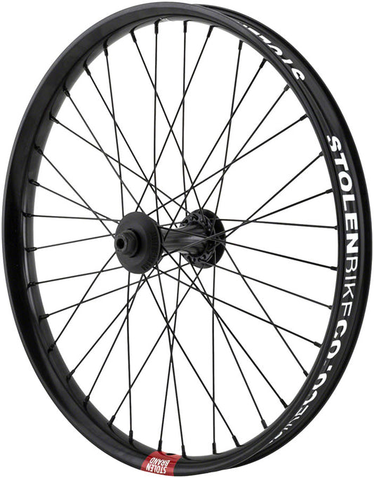 Stolen Rampage Pro Street Front Wheel - 20" 3/8" x 100mm Brakeless Black