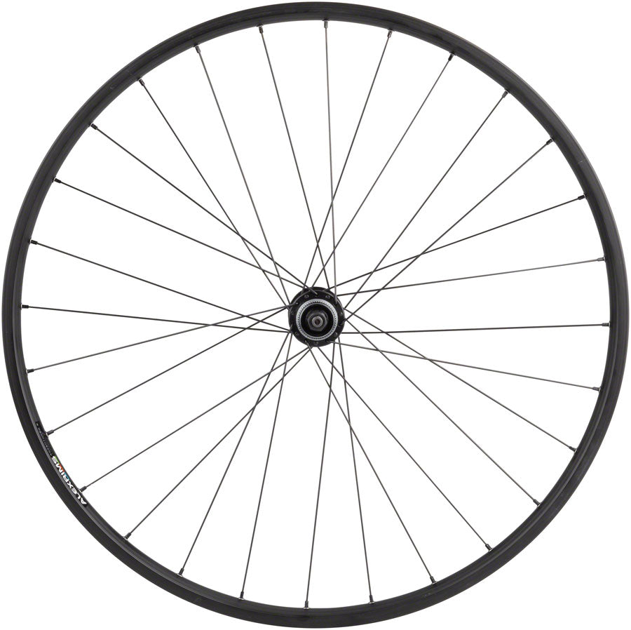 Quality Wheels Value Double Wall Series Disc Rear Wheel - 650b QR x 135mm Center-Lock HG10 BLK 28H