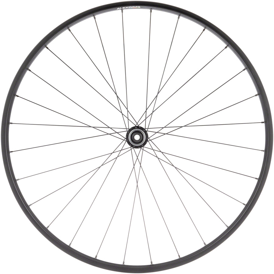 Quality Wheels Value Double Wall Series Disc Front Wheel - 700 12 x 100mm Center-Lock BLK 28H