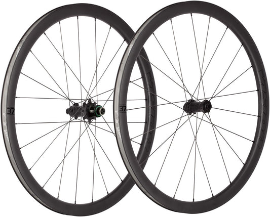 Vision Metron 37 TL Wheelset Tubeless 700c 21/24H Spoke Count Disc Brake Center Lock Rotor Mount – BLK
