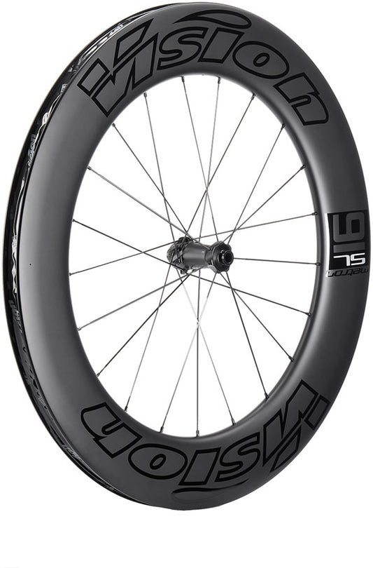 Vision Metron 91 TL Front Wheel Tubeless 700c 21H Spoke Count Disc Brake Center Lock Rotor Mount – BLK