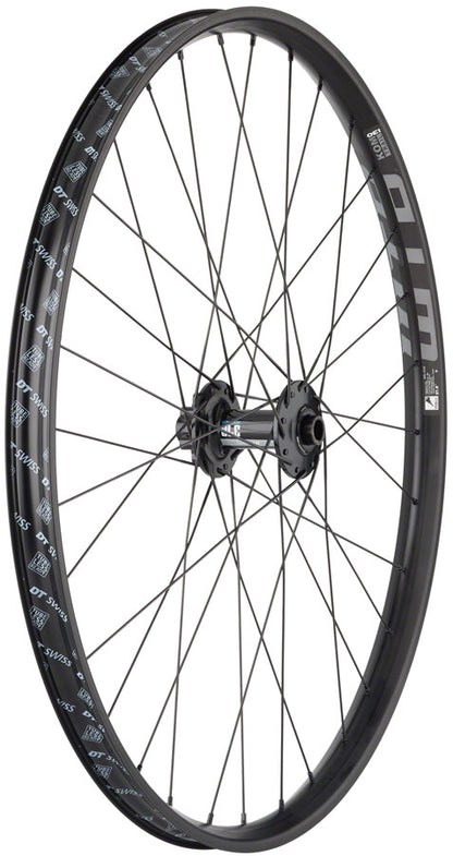 Quality Wheels DT 370 / WTB KOM Trail i30 Front Wheel - 27.5" 15 x 110mm 6-Bolt BLK 32H