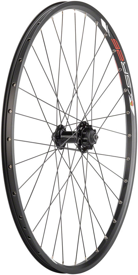 Quality Wheels Value Double Wall Series Disc Front Wheel - 26" QR x 100mm 6-Bolt BLK Clincher 32H