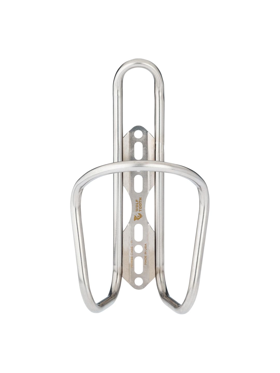 Wolf Tooth Morse  Bottle Cage - Titanium Silver