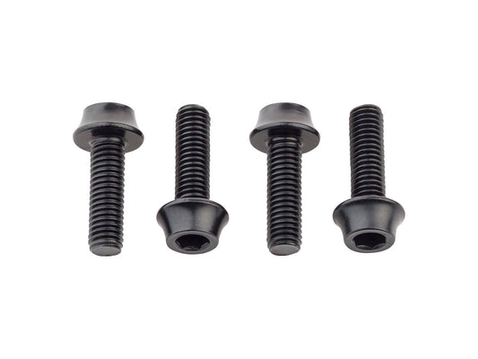 Wolf Tooth Water Bottle Cage Bolts - Set/4 Aluminum Black