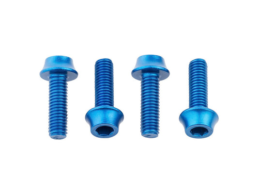 Wolf Tooth Water Bottle Cage Bolts - Set/4 Aluminum Blue