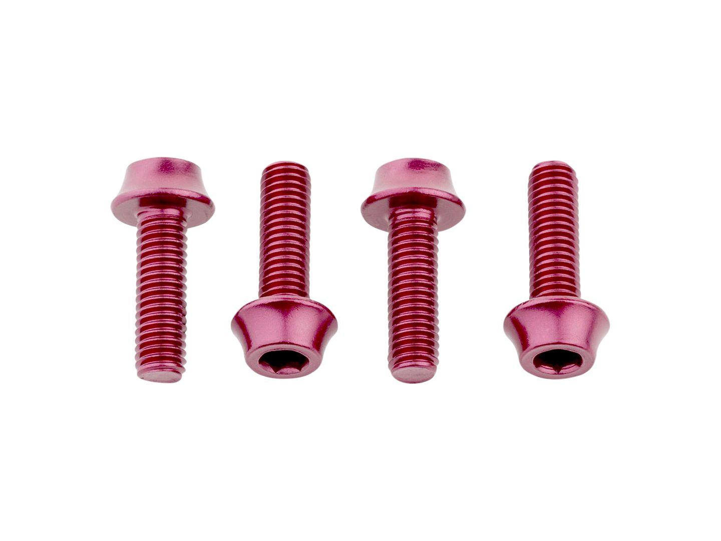 Wolf Tooth Water Bottle Cage Bolts - Set/4 Aluminum Pink