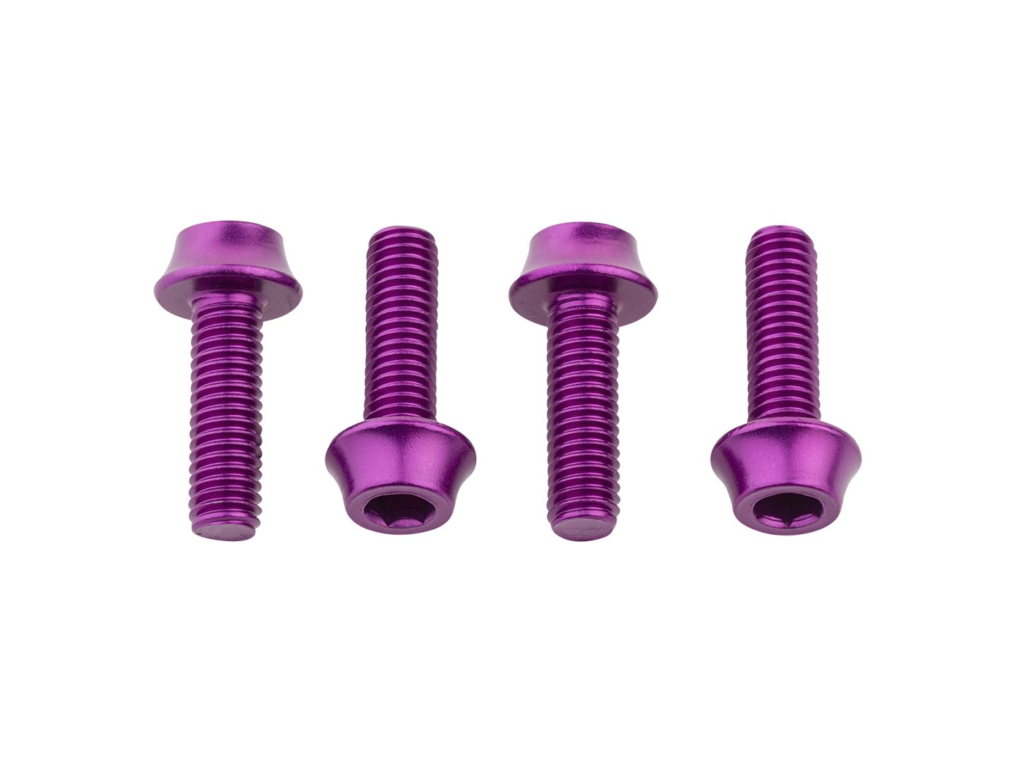Wolf Tooth Water Bottle Cage Bolts - Set/4 Aluminum Purple