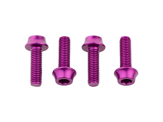 Wolf Tooth Water Bottle Cage Bolts - Set/4 Aluminum Purple